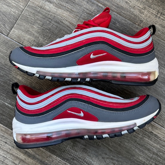 Nike air max 97 red black white 7 8.5 - Picture 2 of 6
